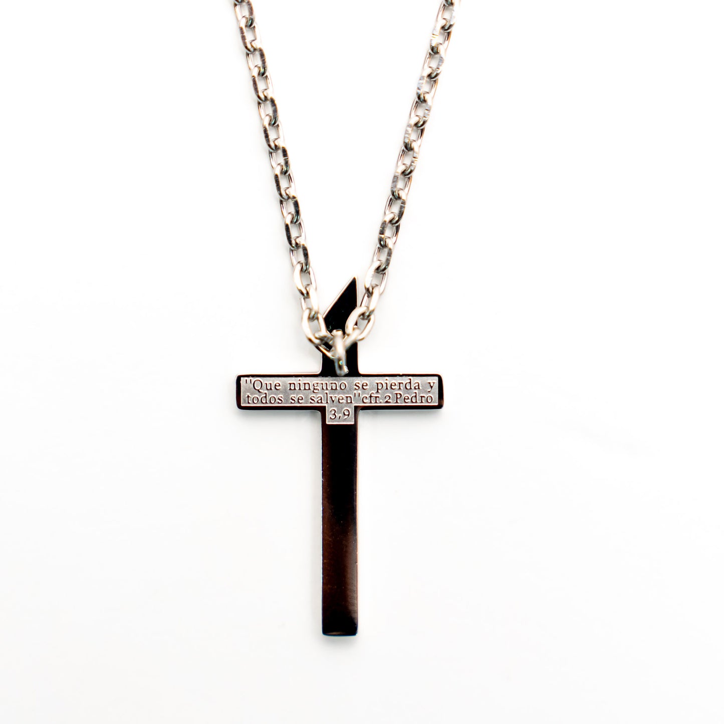 Cruz y Collar - Acero Inoxidable