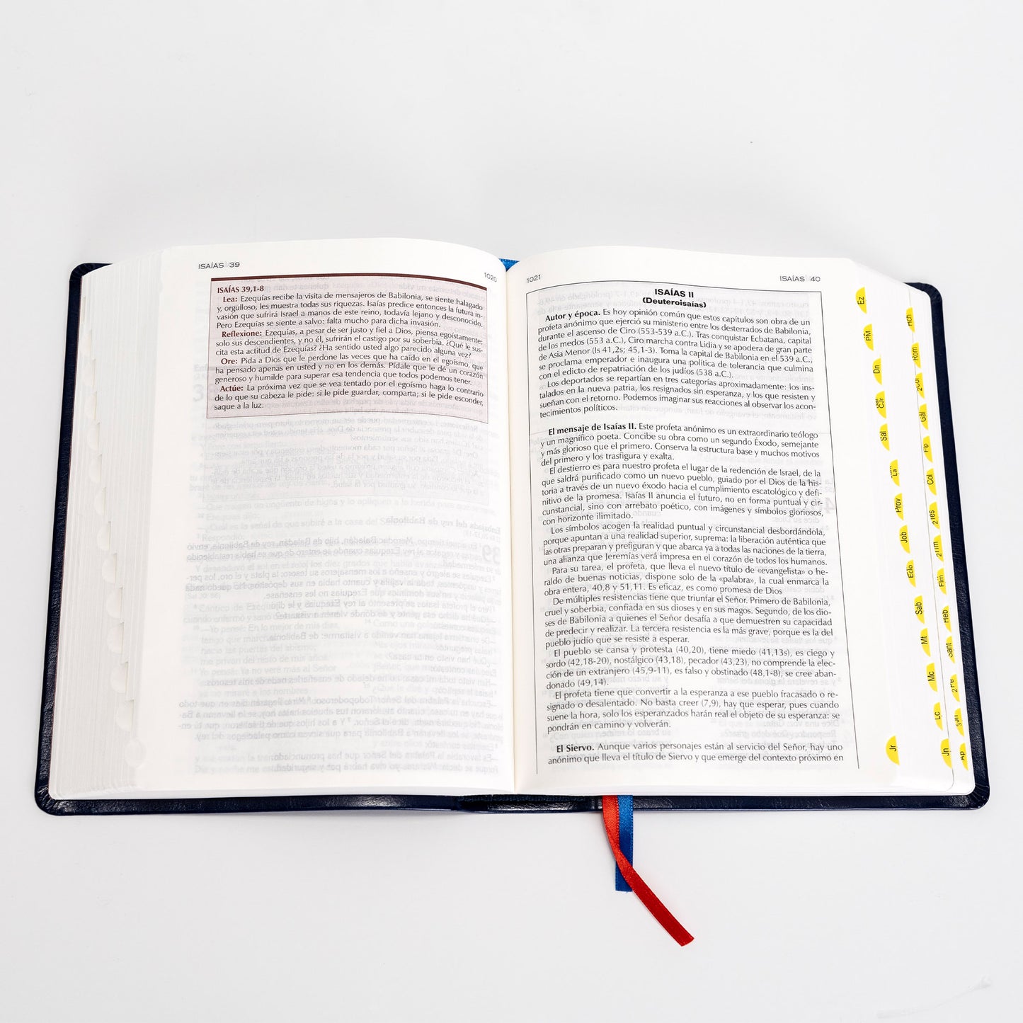 Biblia - El Sembrador con Lectio Divina, Cuero Suave Azul