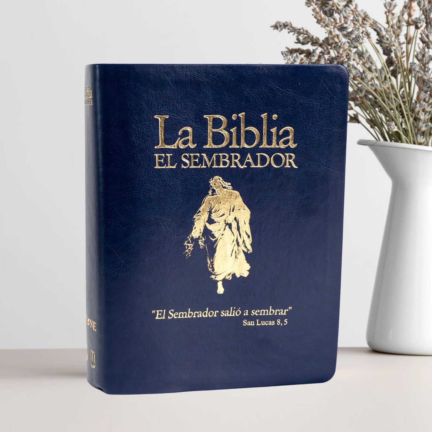 Biblia - El Sembrador con Lectio Divina, Cuero Suave Azul