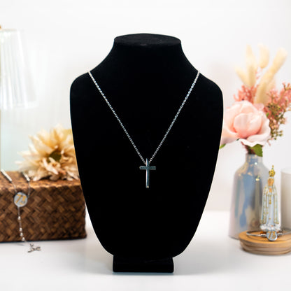 Cruz y Collar - Acero Inoxidable