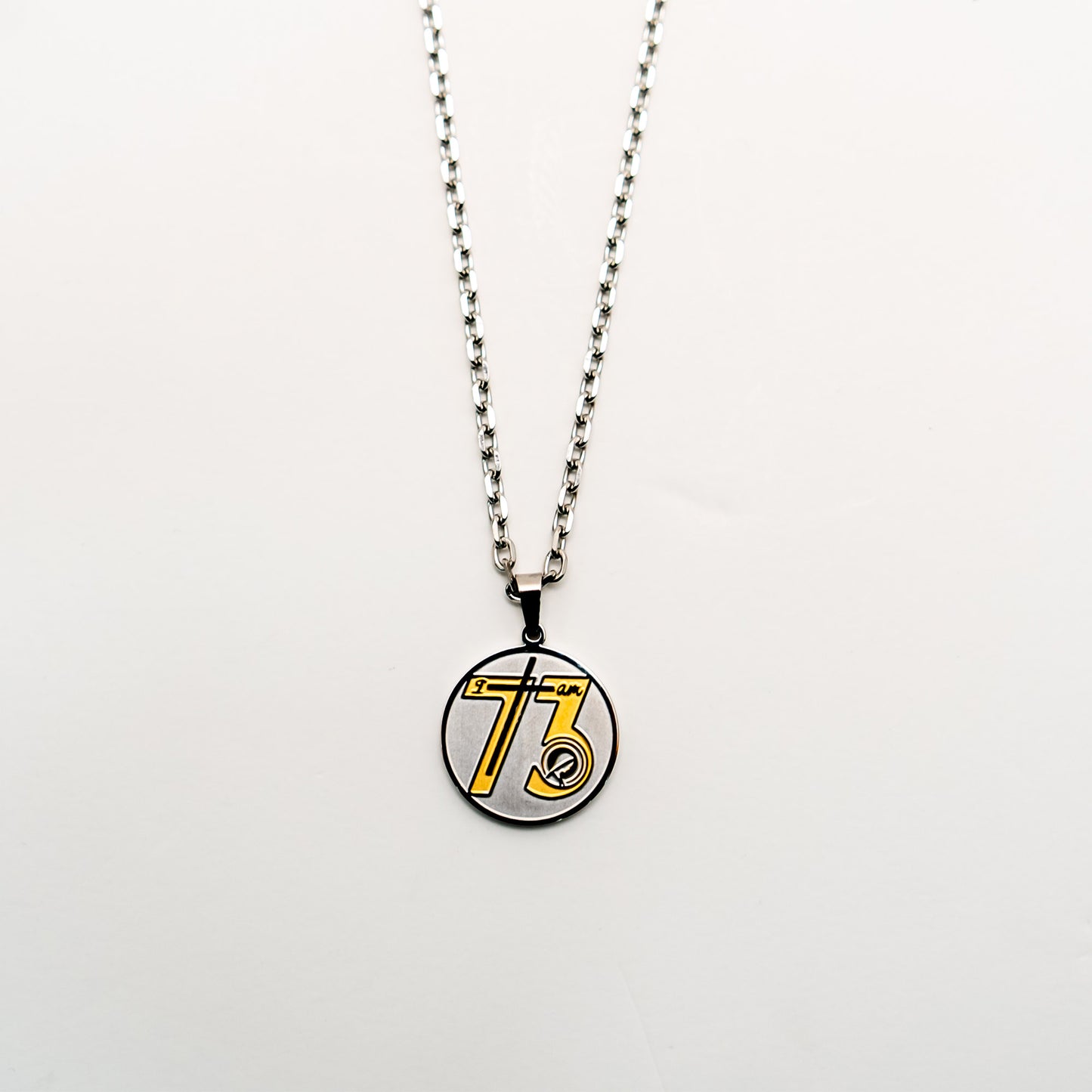 Medal Pendant - Men’s Stainless-steel “I AM 73”