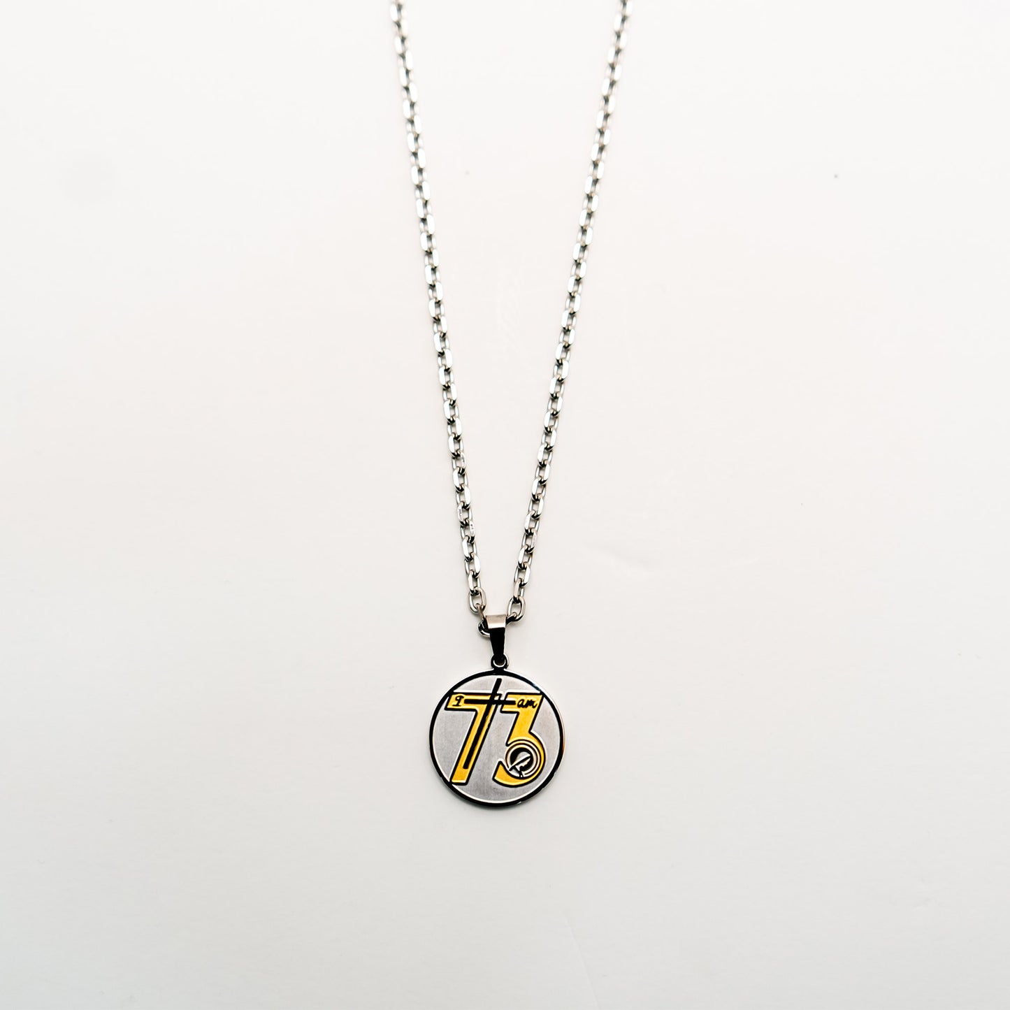 Medal Pendant - Women’s Stainless-steel “I AM 73”